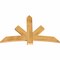 Ekena Millwork Alberta Rough Sawn Timber Gable Bracket, Western Red Cedar, 60"W x 40"H x 2"D x 6"F, 16/12 Pitch GBW060X40X0206ALB00RWR - alternate 4